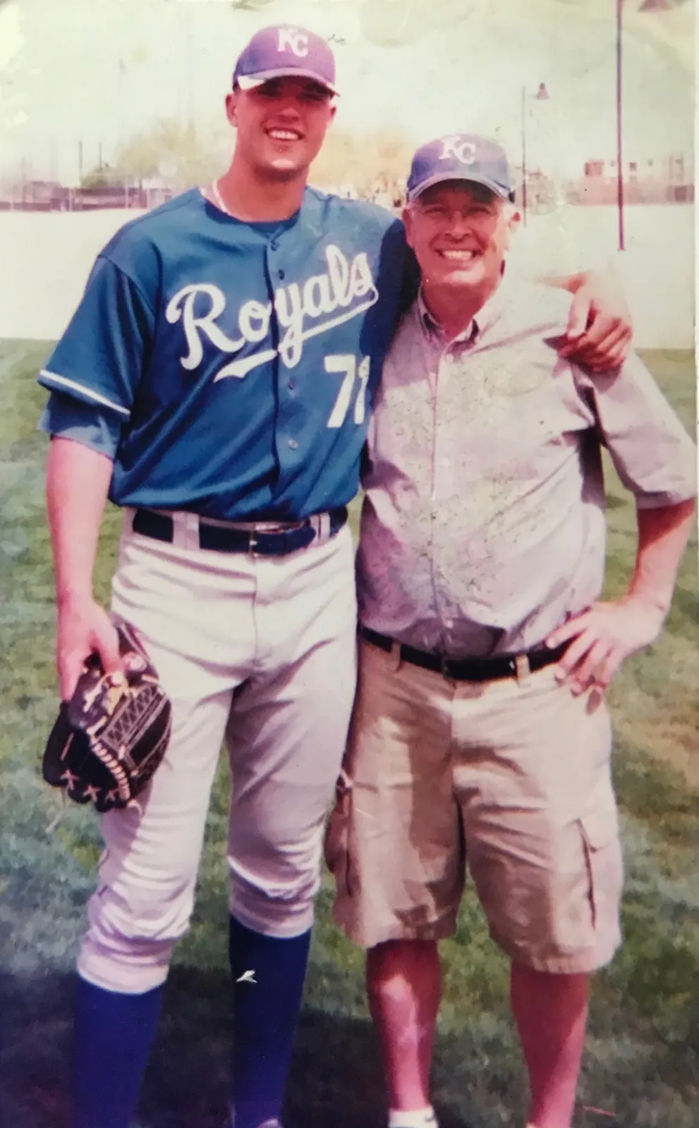 Jake in his Kansas City Royals uniform